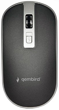 Миша Gembird MUSW-4B-06-BS Wireless Black-Silver