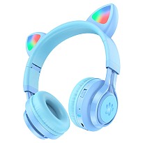 Навушники Hoco W39 Cat ear kids Blue