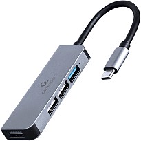 USB-хаб Cablexpert 4-портовий (UHB-CM-U3P1U2P3-01 USB-С)