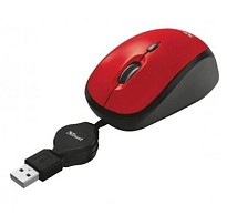 Миша Trust Yvi Retractable Red (21053)