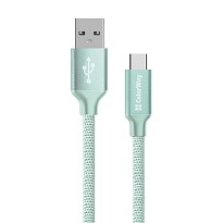 Кабель ColorWay USB-USB Type-C, 2.4А, 2м Mint