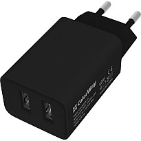 Зарядний пристрій ColorWay 2USB AUTO ID 2,1A (10W) Black (CW-CHS015-BK)