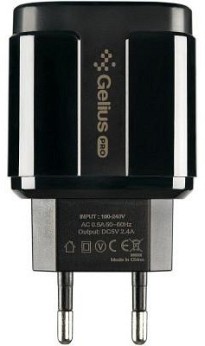 Зарядний пристрій Gelius Pro Avangard GP-HC06 2USB 2.4A 12W Black