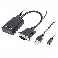Адаптер Cablexpert VGA - HDMI  (A-VGA-HDMI-01)