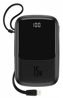 УМБ (Power Bank) Baseus Q Pow Digital Display 3A 10000mAh Black 15W