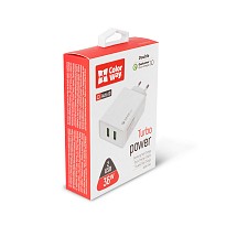 Зарядний пристрій ColorWay 2USB Quick Charge 3.0 (36W)