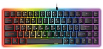 Клавіатура ігрова 2E Gaming KG345 RGB 68key USB Transparent