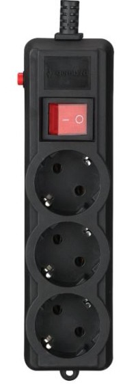 Мережевий фільтр Gembird SPG3-G-6B-PRO 1.8 м 3 розетки