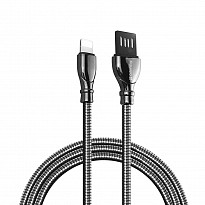 Кабель ColorWay USB - Apple Lightning (metal spring) 2.4А 1м Black