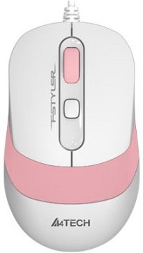 Миша A4Tech FM10 White/Pink USB