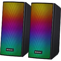 Акустична система Defender Spitfire 6W LED Bluetooth USB Black