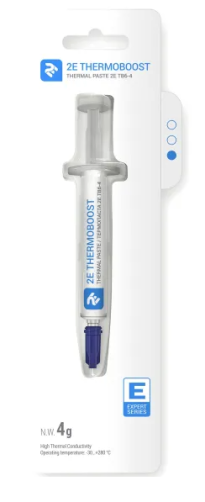 Термопаста  2Е THERMOBOOST EXPERT TB6-4, (5.6 W/m-K), 4 гр, сіра 