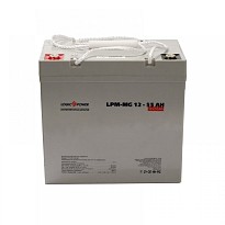Акумуляторна батарея LogicPower 12В 55 Aч (15266) LPM-GL55