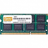 Оперативна пам'ять Dato SODIMM DDR3-1600 8192 MB PC3-12800 (DT8G3DSDLD16)