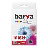 Фотопапір BARVA Матовий 10x15 50 арк IP-A230-023 BARVA
