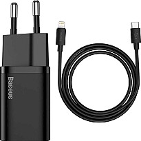 Зарядний пристрій Baseus Super Si Quick Charger 1C 20W EU Sets Black (TZCCSUP-B01)