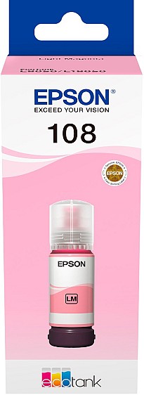 Чорнило Epson 108 EcoTank L8050/L18050 light magenta (C13T09C64A)