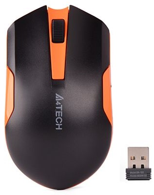 Миша A4Tech  G3-200N Black/Orange