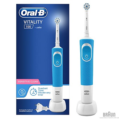 Зубна щітка Oral-B Vitality D100 PRO Sensitive Clean Blue