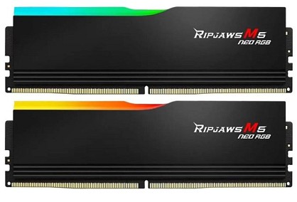 Оперативна пам’ять G.Skill DDR5-6000 65536MB PC5-48000 (Kit of 2x32768MB) Ripjaws M5 Neo RGB Black (F5-6000J3636F32GX2-RM5NRK)