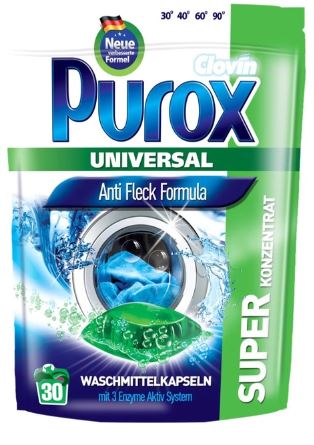 Капсули для прання Purox Universal 30 шт