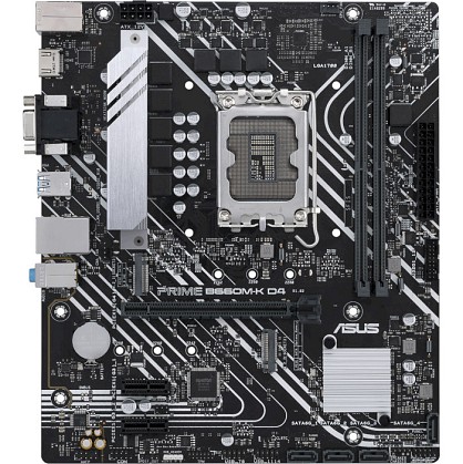 Материнська плата Asus PRIME B660M-K D4 (s1700, Intel B660, PCI-Ex16)