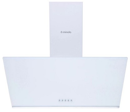 Витяжка декоративна похила Minola HDN 6232 WH/INOX 700 LED