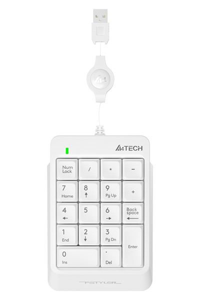 Клавіатура цифрова A4Tech Fstyler FK13 Numeric Keypad White