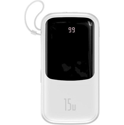 УМБ (Power Bank) Baseus Qpow Digital Display 15W 20000mAh White (PPQD-G01)