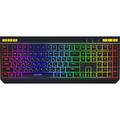 Клавіатура дротова Hator Icefall USB Black (HTK402UA)