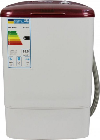 Пральна машина напівавтомат Milano XPB-30 PA RED