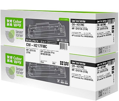 Картридж ColorWay для HP (CF217A) LJ Pro M102/M130 Dual Pack (CW-H217FMC)