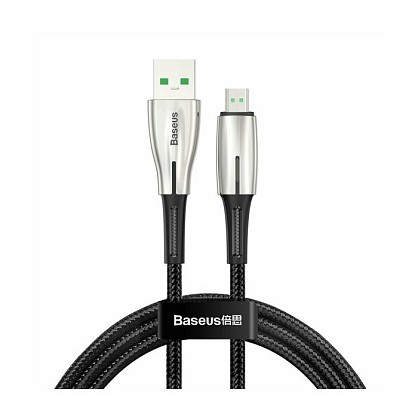 Кабель Baseus Waterdrop Cable USB Micro USB 4A 1m Black (CAMRD-B01)