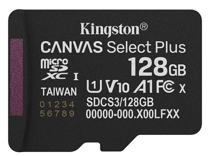 Карта пам'яті Kingston Canvas Select Plus microSDXC 128GB UHS-I U1 V10 (SDCS3/128GBSP)