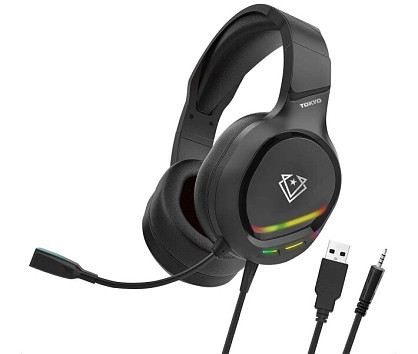 Навушники Vertux Tokyo 7.1 Mini Jack 3.5мм Black (tokyo.black)