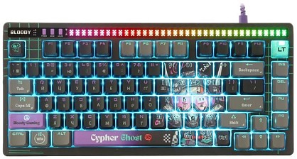 Клавіатура дротова A4Tech Bloody AT75 Alpha Optical Switch Cypher Ghost (AT75 Cypher Ghost)