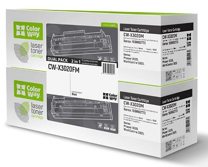 Картридж ColorWay для Xerox Phaser 3020/WC3025 (106R02773) Dual Pack (CW-X3020FM)