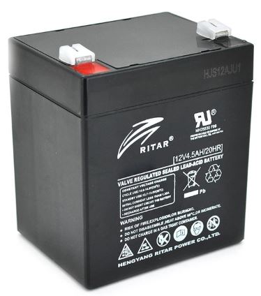 Акумуляторна батарея Ritar AGM RITAR 12В 4,5 Ач Black Case (RT1245B)