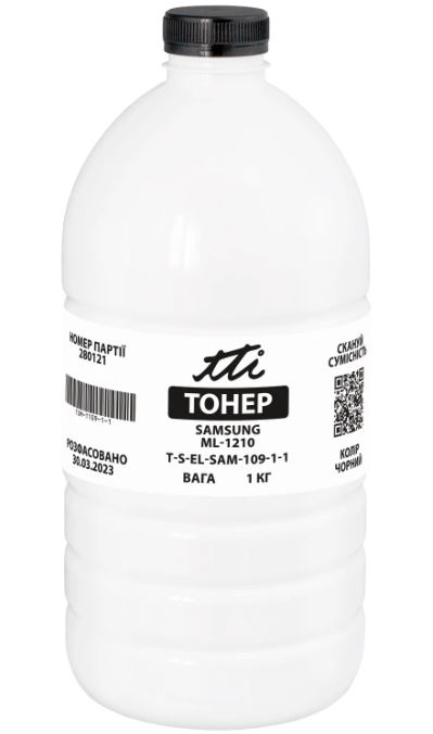 Тонер TTI SAMSUNG ML-1210/XEROX DOCUPRINT P8E ФЛАКОН 1 кг (T109-1)