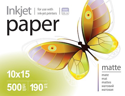 Фотопапір  PrintPro матовий 190г/м2 10x15см 500л (PME1905004R)