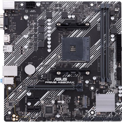 Материнська плата Asus Prime A520M-K (sAM4, AMD A520, PCI-Ex16)