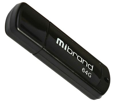 Флешка Mibrand Grizzly 64Gb Black