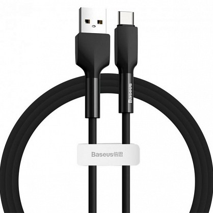 Кабель Baseus Silica Gel cable USB for Type-C 1m Black (CATGJ-01)