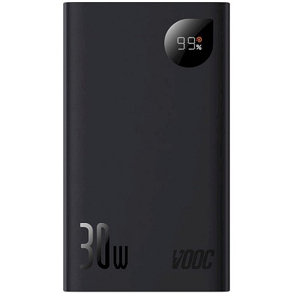 УМБ (Power Bank) Baseus Adaman 2 Metal Digital Display 30W 20000mAh Черный (VOOC) (PPAD050001)