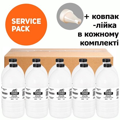 Тонер TTI HP LJ 1160/1320 ПАКЕТ 10 кг (10x1 кг) SERVICE PACK У ФЛАКОНАХ