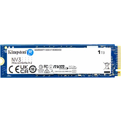 SSD диск Kingston NV3 1TB M.2 2280 NVMe PCIe 4.0 x4 3D NAND (SNV3S/1000G)