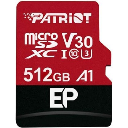 Карта пам'яті microSDXC(U3) Patriot 512Gb+Ad