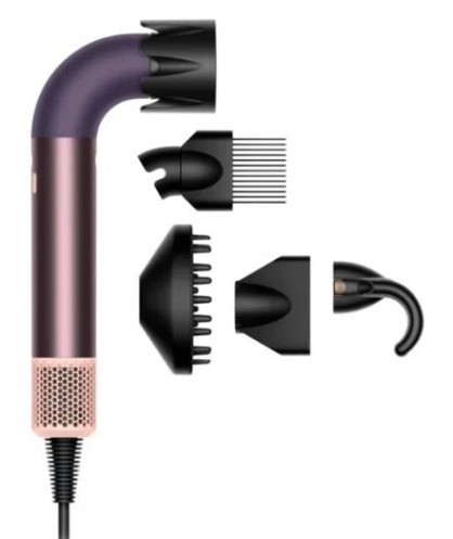 Фен Dyson HD17 Supersonic Professional Hair Dryer Curly+Coily Jasper Plum (123486-01)
