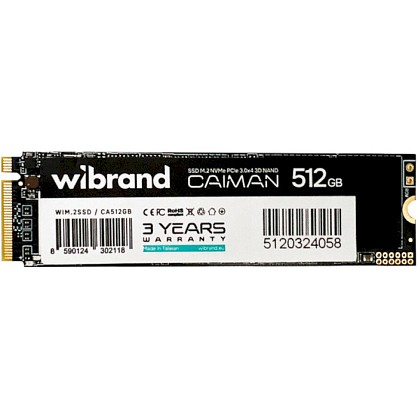 SSD диск Wibrand Caiman 512GB M.2 2280 3D NAND (WIM.2SSD/CA512GB)