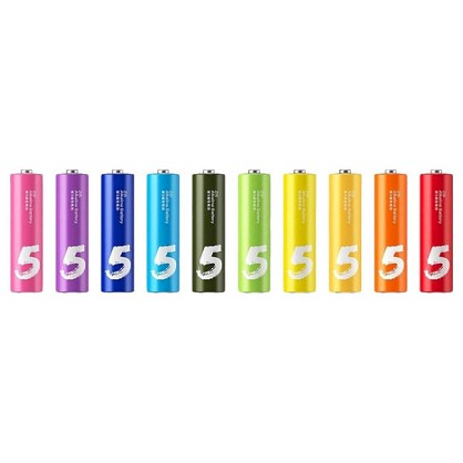 Батарейка ZMI AA bat Alkaline 10шт ZI5 Rainbow